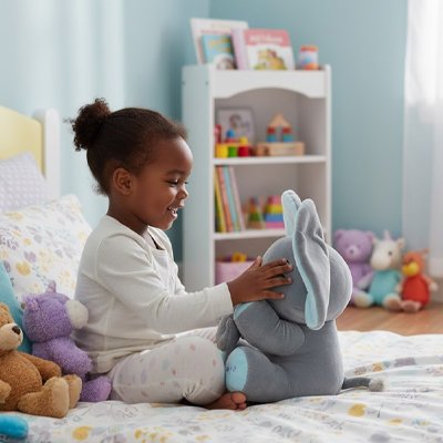 Peluche interactive éléphant