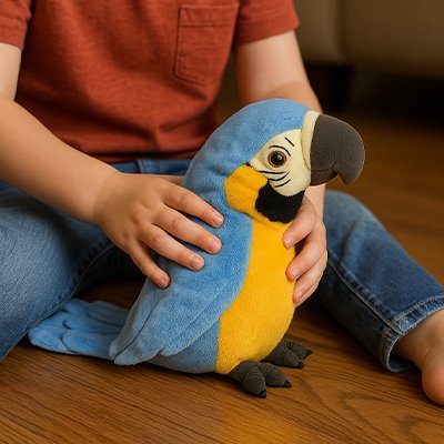 Peluche interactive servant de jouet sensoriel pour enfant