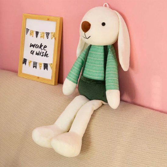 Peluche lapin moelleuse pour le sommeil