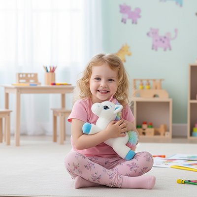 Peluche licorne tout douce