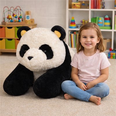 Peluche Panda  douce pour enfant et bebe