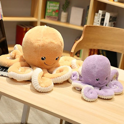 Peluche pieuvre douce et colorée pour enfant, jouet en tissu moelleux adapté aux bébés et jeunes enfants