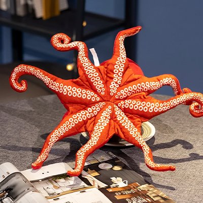 Peluche pieuvre moeleuse