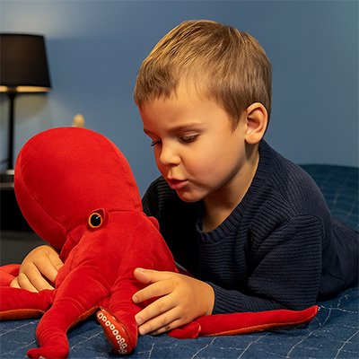 Peluche pieuvre rassurante et câline