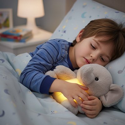 Peluche qui respire pour sommeil du bébé