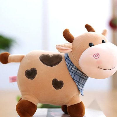 Peluche vache apportant une ambiance chaleureuse à la chambre