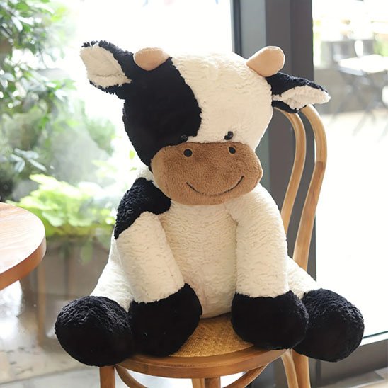 Peluche vache décorative pour chambre bébé ou enfant
