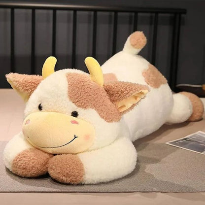 Peluche vache décorative pour chambre d’enfant, doudou marin doux et ludique