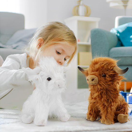 Peluche vache doux utilisé lors des moments de repos