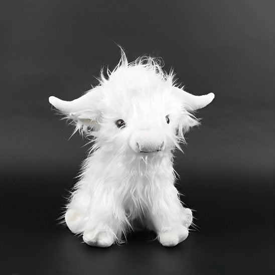 Peluche vache servant de compagnon rassurant au quotidien