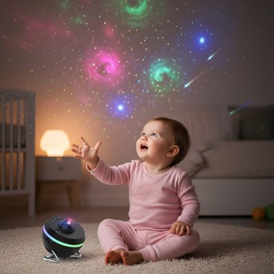 Projecteur enfant installé pour créer une ambiance douce