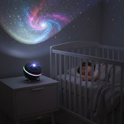Projecteur enfant projetant des images lumineuses au plafond