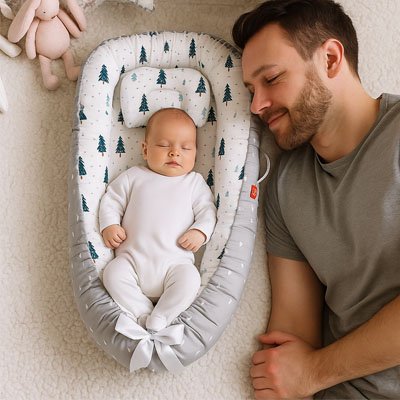 Reducteur de lit bébé intégré à l’univers de la chambre