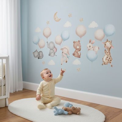 Stickers muraux adaptés à l’univers de la chambre enfant