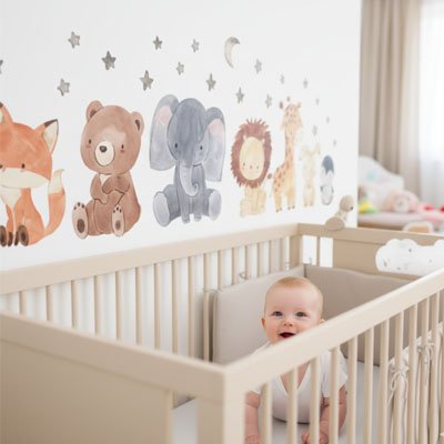 Stickers muraux colorés pour décoration intérieure