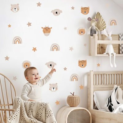 Stickers muraux enfant  colorés pour décoration intérieure