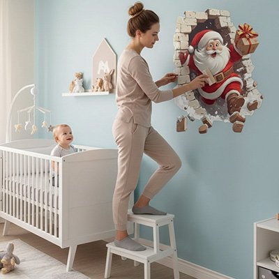 Stickers muraux enfant utilisés pour personnaliser un mur