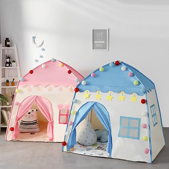 Tente enfant  la maison des doudous et peluches