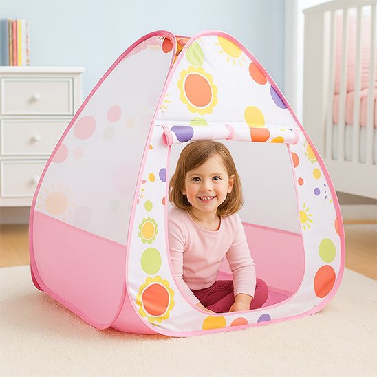 Tente enfant pour chambre, cabane décorative et confortable