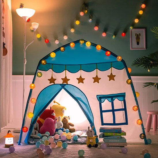 Tente enfant pour chambre, espace de jeu ludique et cosy