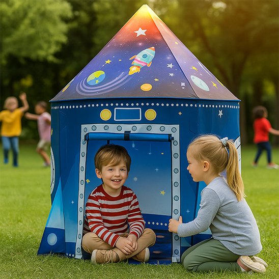 Tente enfant tissu servant d’espace ludique et calme