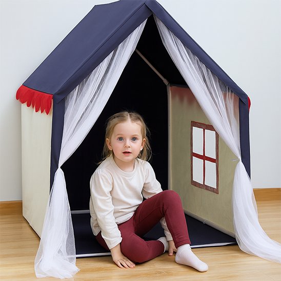 Tente pour enfant en tissu servant d’espace ludique et calme