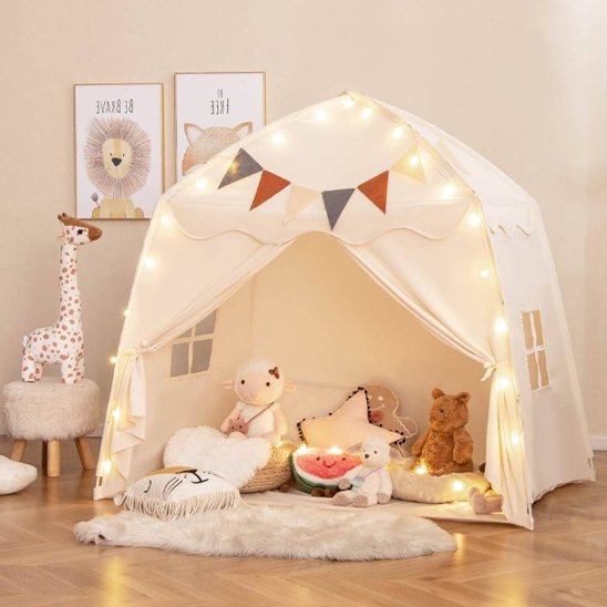 Tente pour enfant en tissu servant d’espace ludique et calme