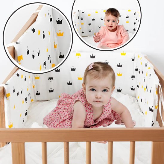 Tour de lit bébé en forme