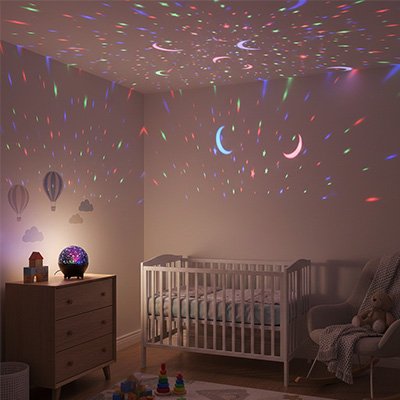 Veilleuse projection adaptée aux moments de repos et de sommeil