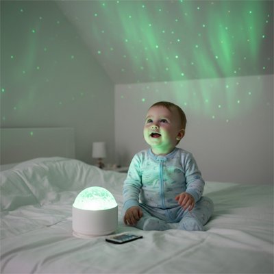 Veilleuse projection LED, rechargeable