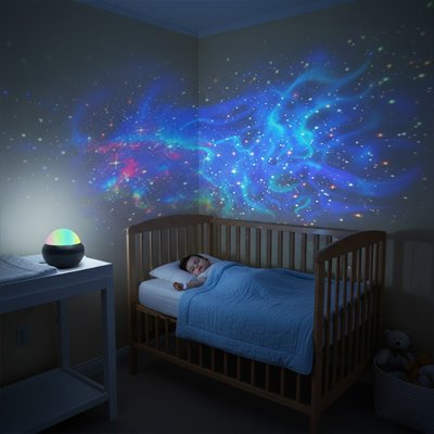 Veilleuse projection pour bébé, lumière douce pour le sommeil et la décoration de la chambre