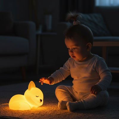 Veilleuse renard  pour bébé heureux